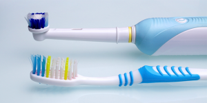 manual and electric toothbrush